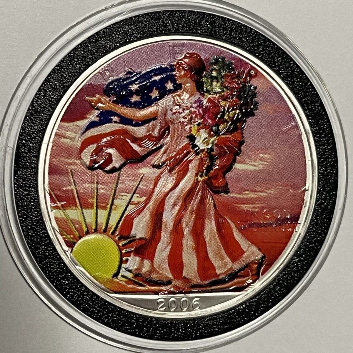 2006 ASE American Eagle 20th Ann Colorized Coin 1 Troy Oz .999