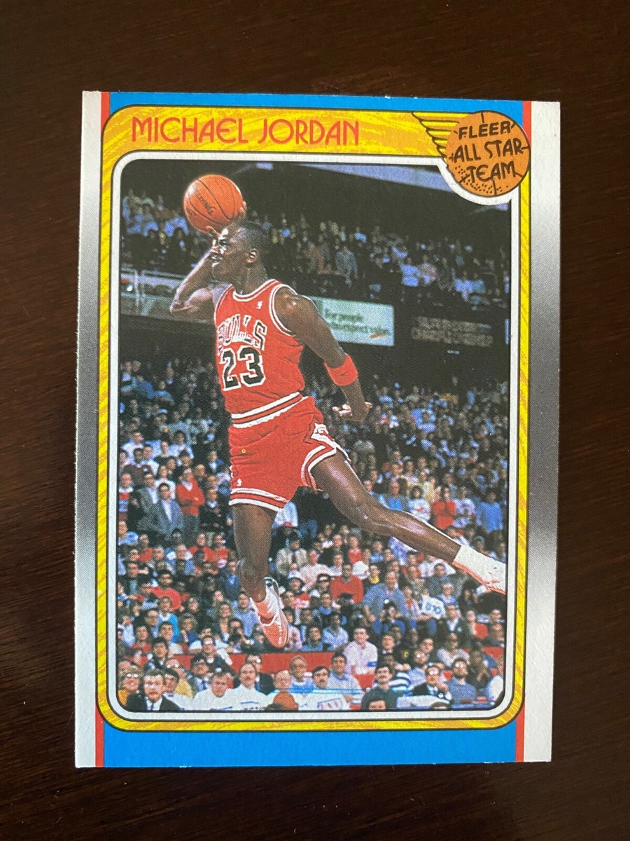 1988/1989 Michael Jordan Fleer Bulls All Star Card #120 Sharp