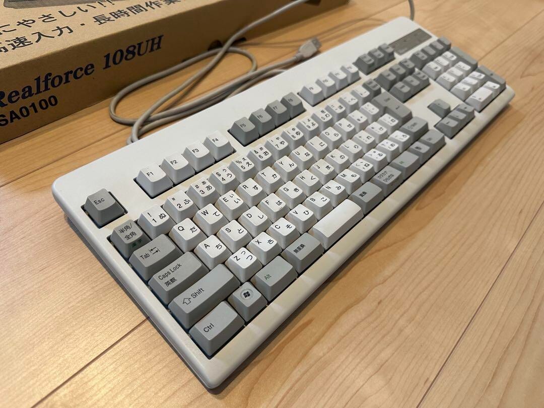 動作確認済】Realforce108 UH-S SA010S 静音 日本語配列 動作確認済