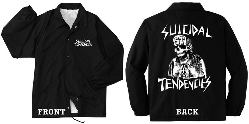 SUICIDAL TENDENCIES official ST FLIPSKULL WINDBREAKER JACKET Punk