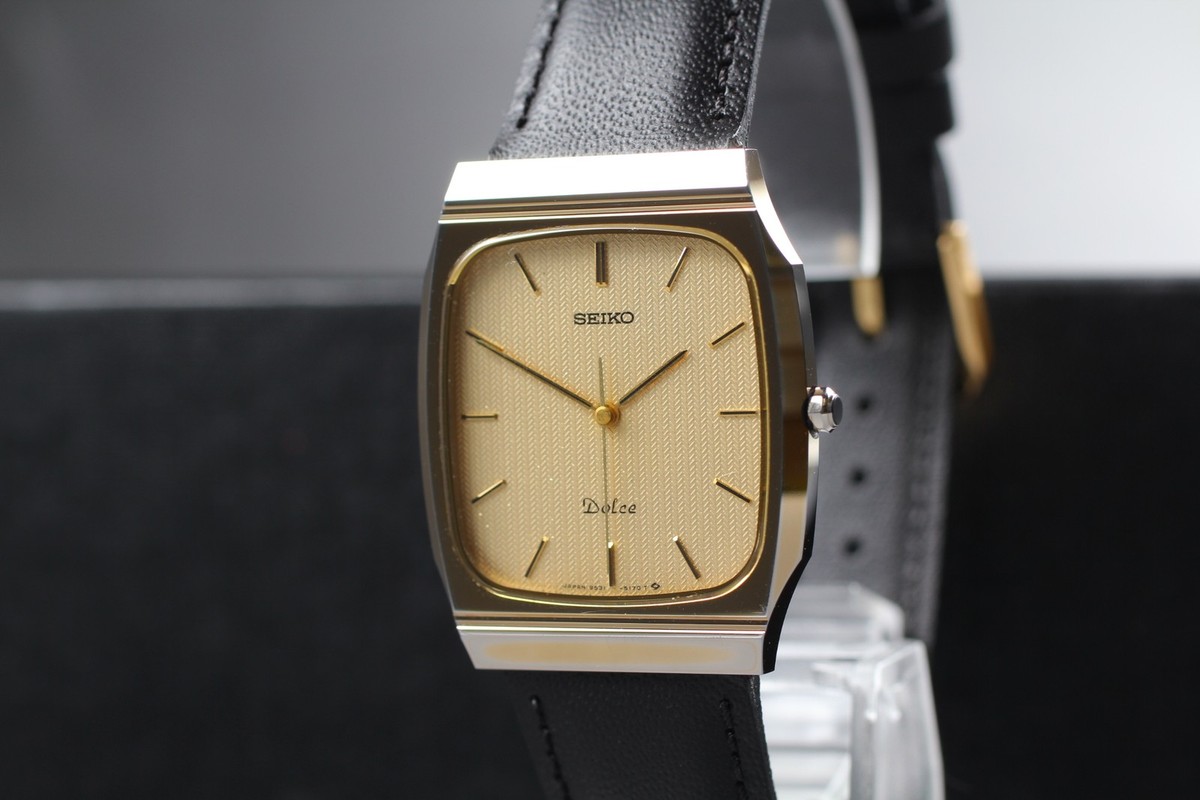 稼働/純正ベルト】SEIKO セイコー DOLCE クォーツ 腕時計 希少/電池