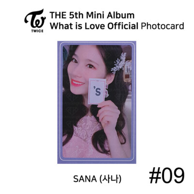 TWICE 5th mini album What is love Official Photocard SANA | eBay