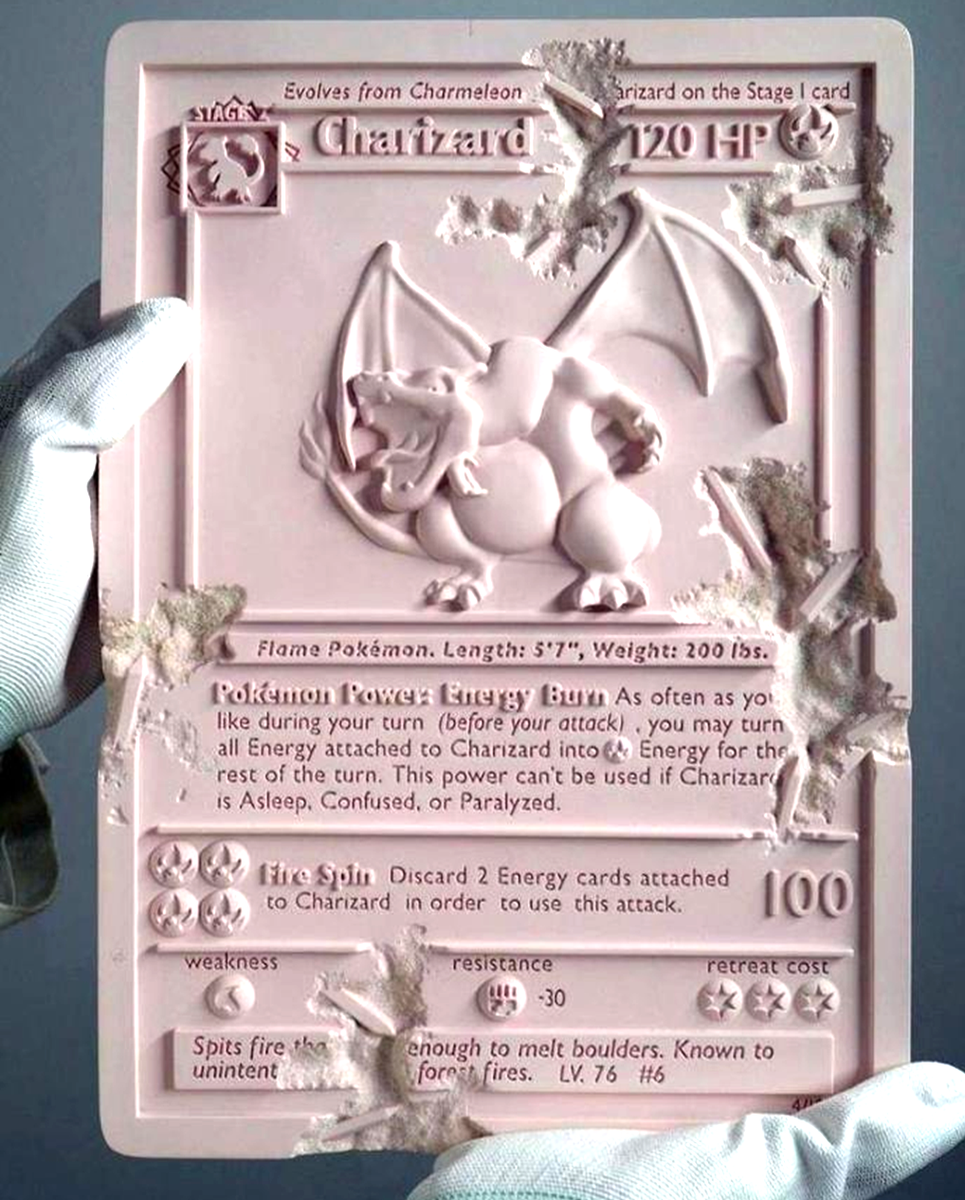 Pokémon x Daniel Arsham Card Crystalized Charizard 500 Limited