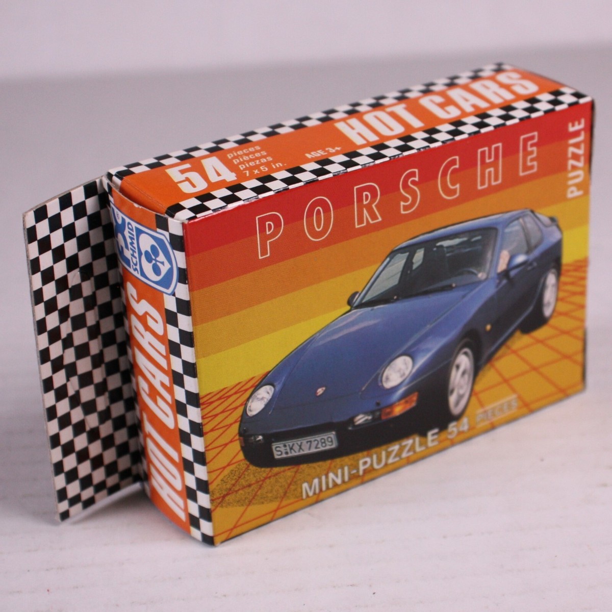 Vintage FX Schmid Hot Cars Porsche 968 54 Pieces Mini-Puzzle in