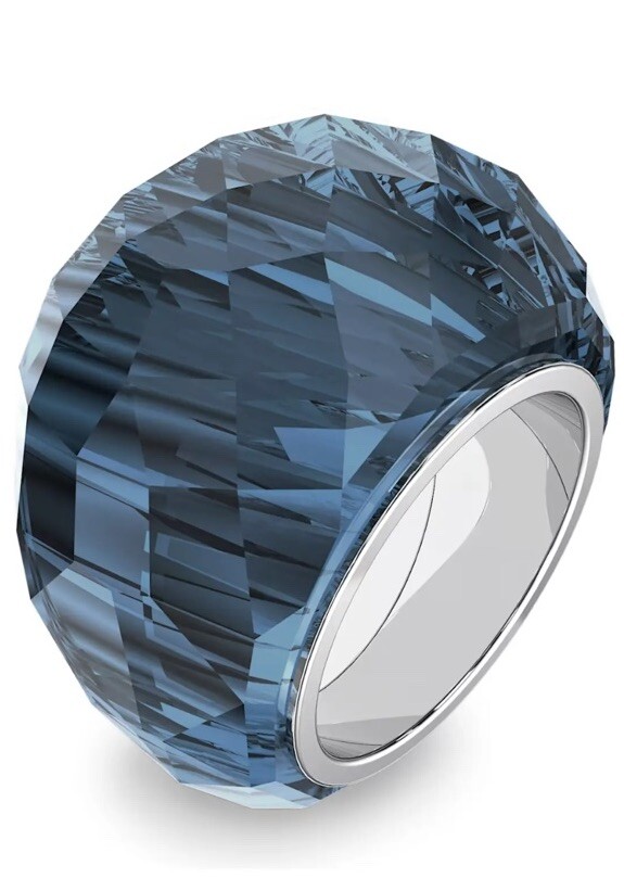Swarovski Crystal Nirvana Ring 5474371 size 52, blue & silver
