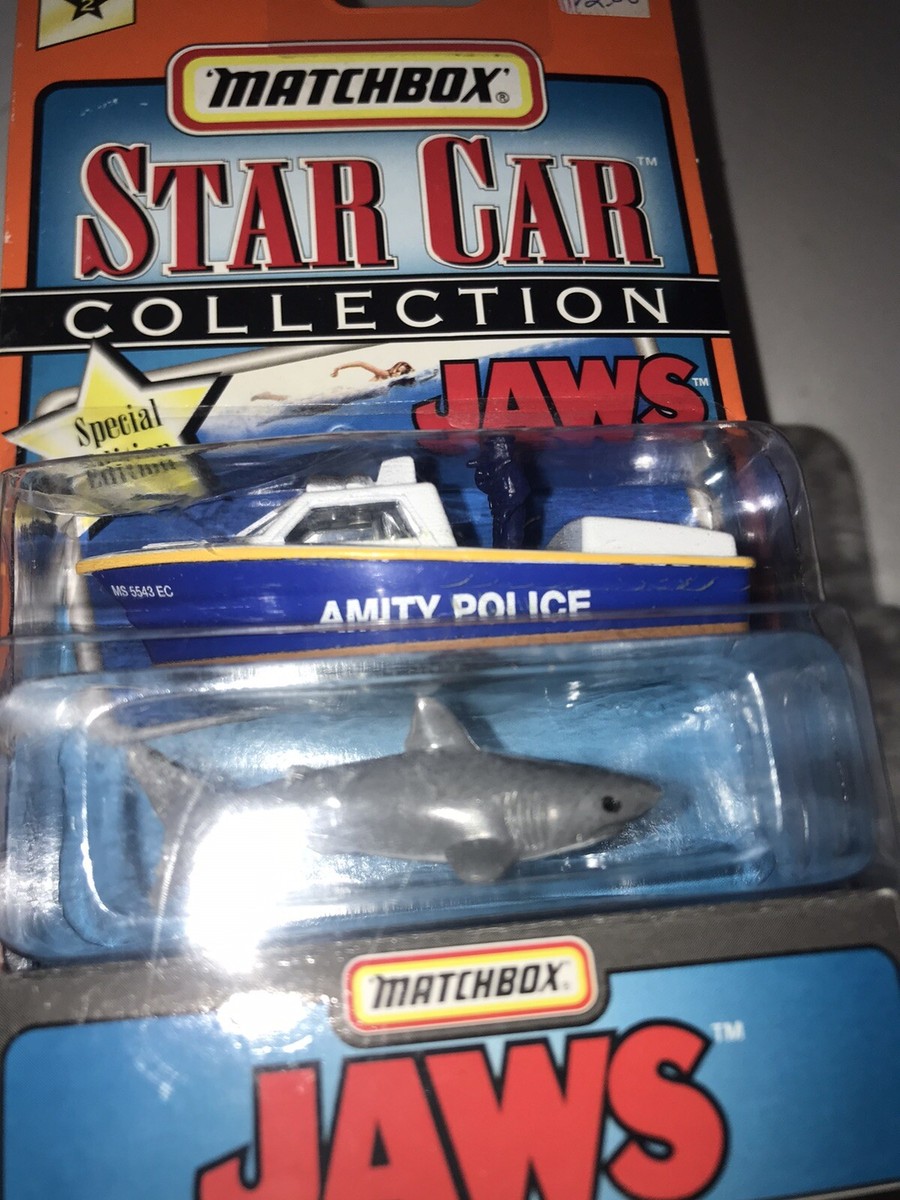 Jaws Special-edition Matchbox Starcar Police Speed Boat W/ Shark