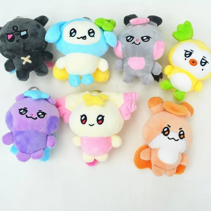 Kpop ATEEZ New Aniteez Cartoon Animals Plushies Toy KeyRing Plush