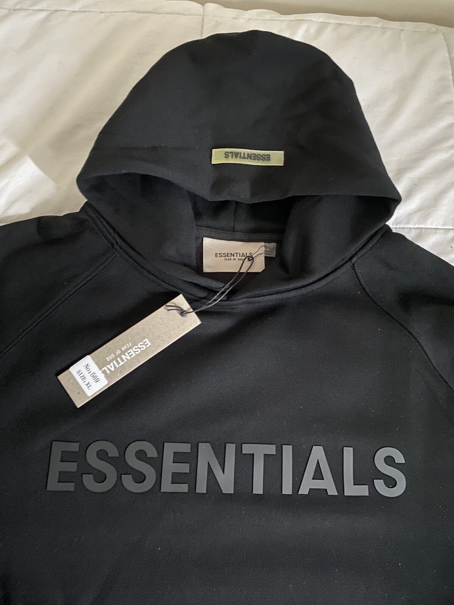 Essentials Fear of God 3D Hoodie Black Unisex - Size XL | eBay