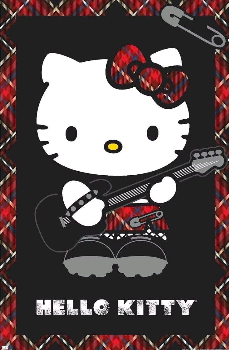 Trends International Hello Kitty Rock/Gothic Wall Poster Unframed