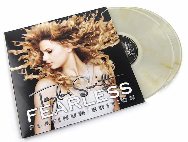 Taylor Swift Fearless Crystal Clear/Metallic Gold Vinyl LP LOW