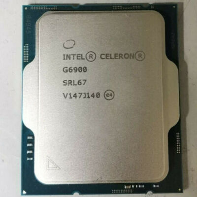 12th Gen Intel Celeron g6900 CPU Processor 3.4ghz Dual Core 46w