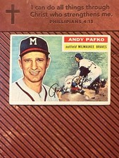 Topps Andy Pafko Baseball 1956 Season Sports Trading Cards