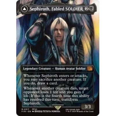 SEPHIROTH, FABLED SOLDIER (BORDERLESS) (317) Final Fantasy FIN