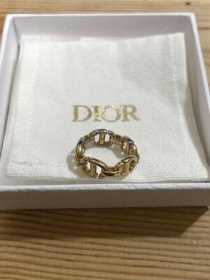 Christian Dior CD Navy Ring Size M US6.5 with Box & Bag | eBay