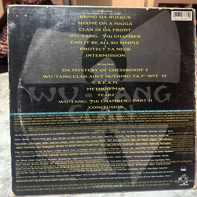 NO RECORD* Wu-tang Clan enter the 36 Chambers lp original *COVER