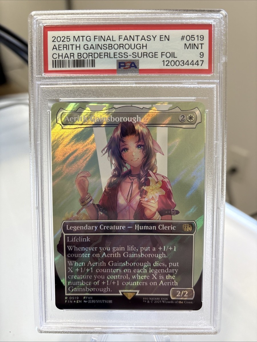 PSA10】 MTG FF エアリス・ゲインズブール サージfoil FF7 Aerith