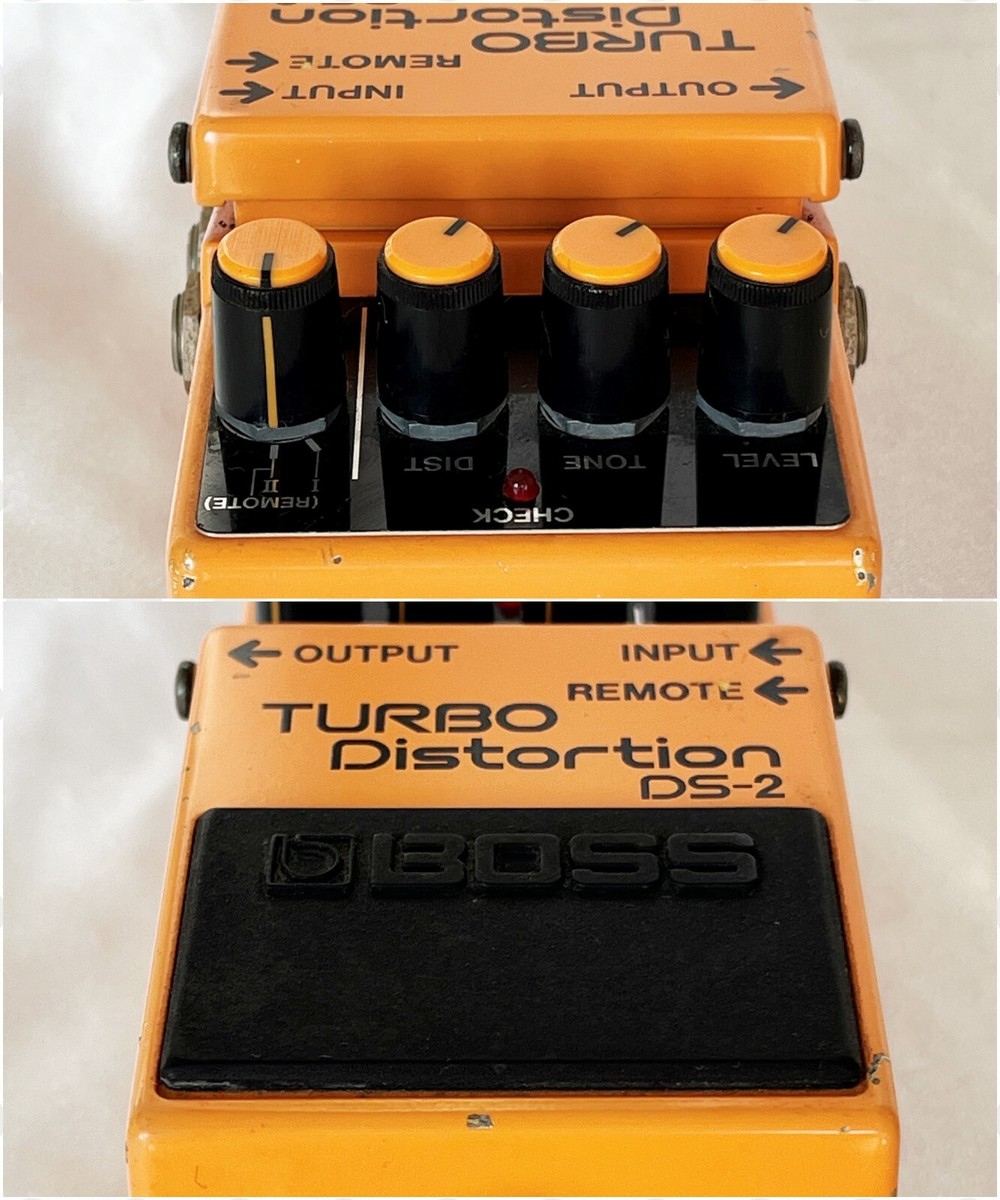 BOSS DS-2 TURBO Distortion 1987 W/Box Vintage Guitar Pedal Made in