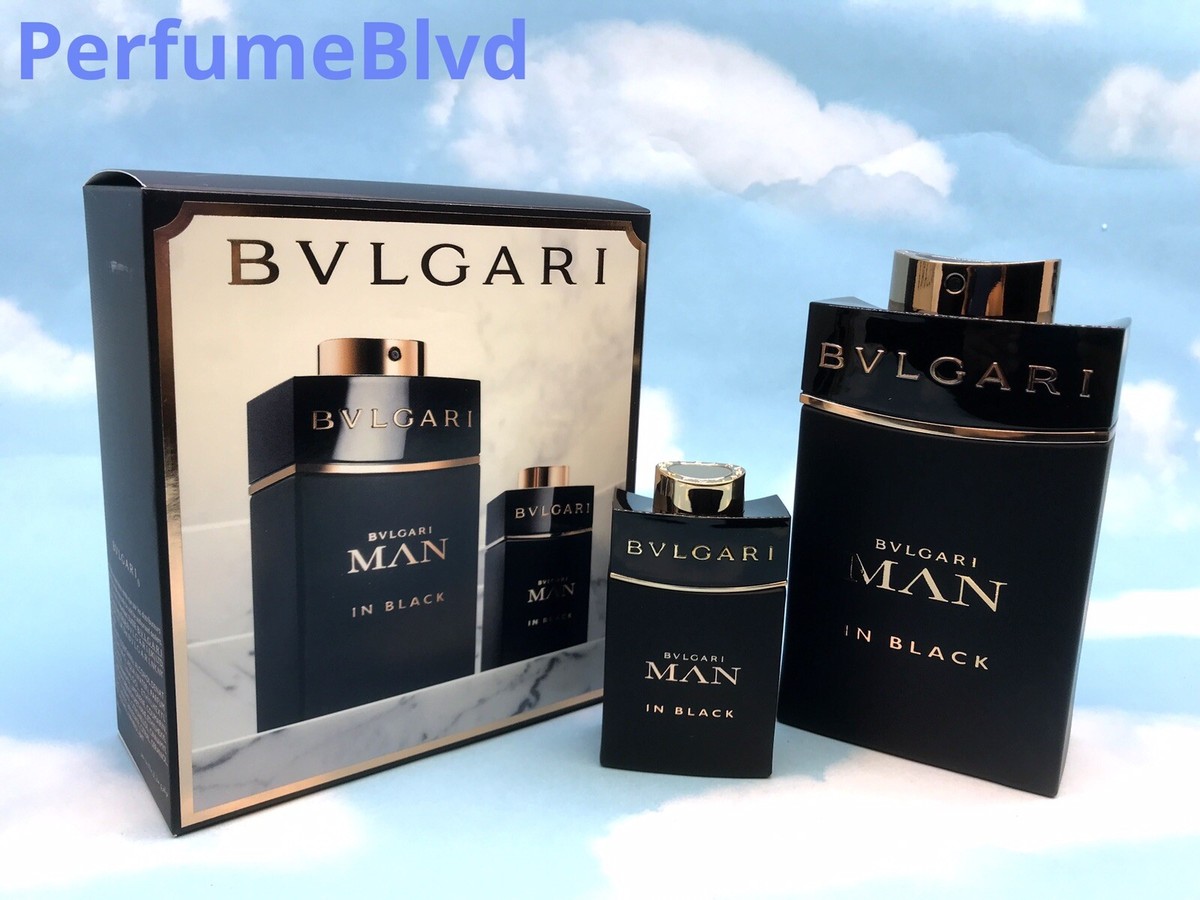 BVLGARI MAN IN BLACK 2 PCS PACK 3.4 & 0.5 FL.OZ 100 &15 ML EAU DE