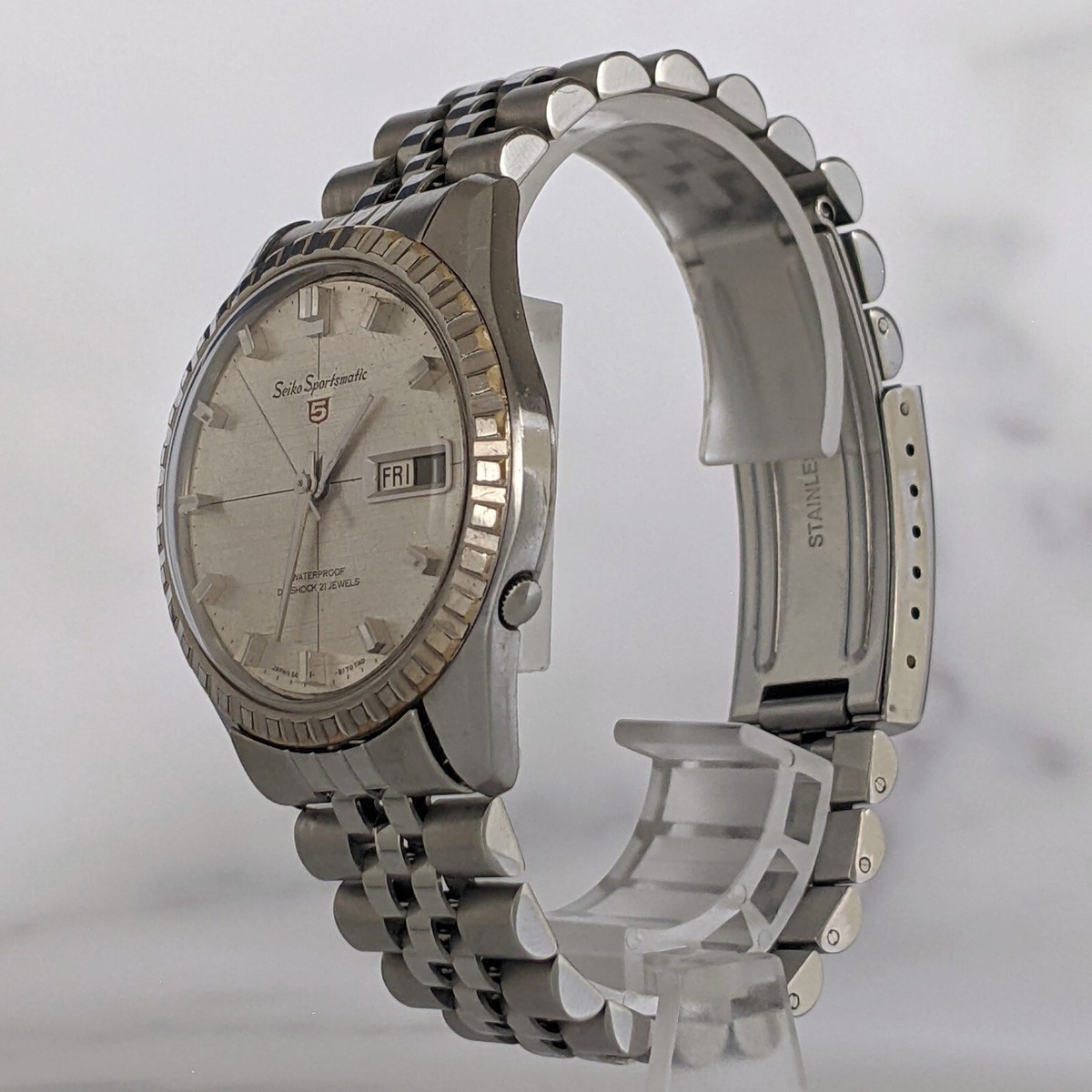 GOOD C Vtg] SEIKO Sportsmatic 5 6619-8100 21J Auto Mens Watch