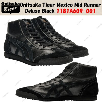 Onitsuka Tiger Mexico Mid Runner Deluxe Black 1181A609-001 | eBay