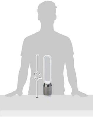 TP04 Dyson Pure Cool HEPA Air Purifier and Tower Fan White/Silver