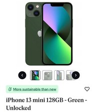 Apple iPhone 13 mini - 128 GB - Green (Unlocked) for sale online