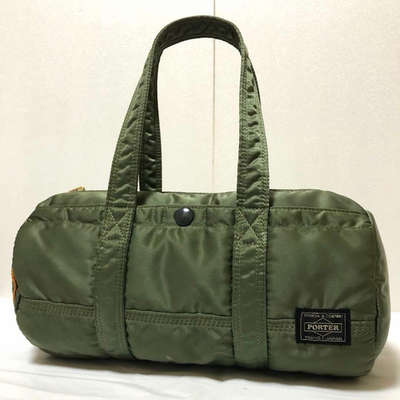PORTER Tanker Mini Boston Duffle Bag Sage Green Nylon Small