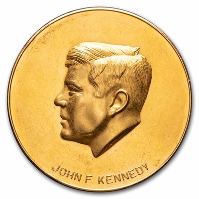 1963 Mexico Gold John F. Kennedy Memorial Medallic 50 Peso BU | eBay
