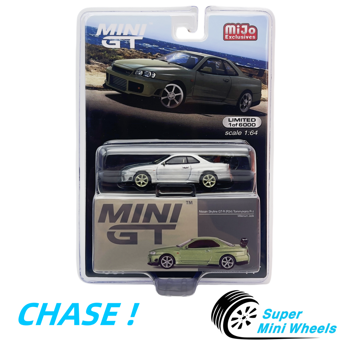 CHASE ! Mini GT 1:64 Nissan GT-R (R34) Tommykaira R-z Millenium