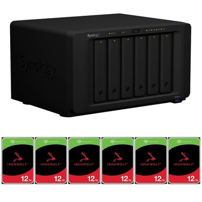 Synology DiskStation DS1621+ 6-Bay NAS Enclosure, 4-Core 2.2GHz