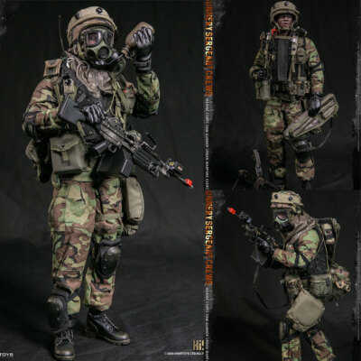 DAMTOYS Gunnery Sergeant Crews Marine Corps SAW GUNNER 1/6 Scale