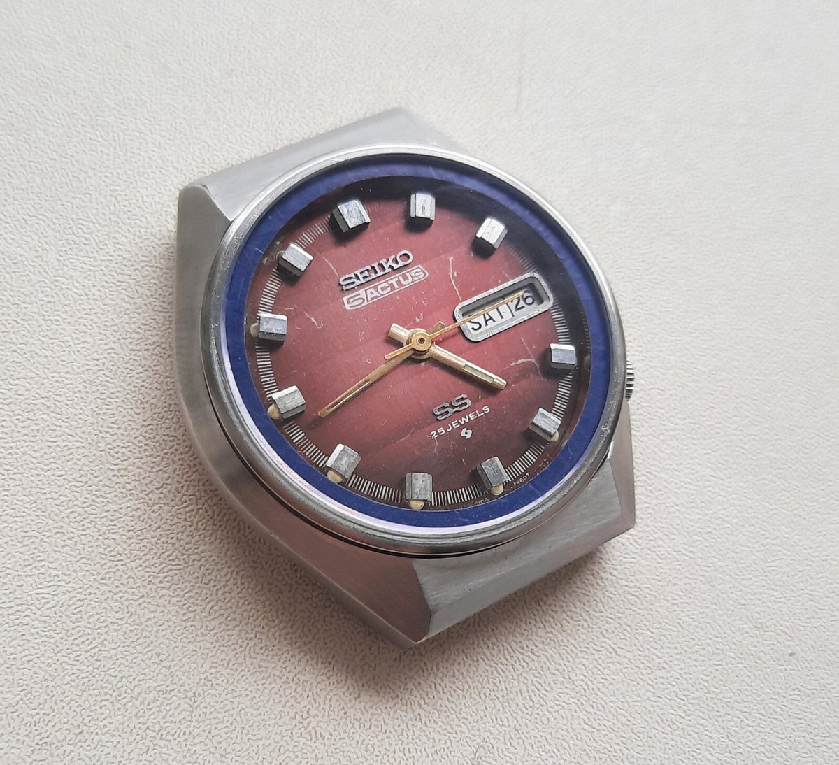 SEIKO 5 ACTUS SS 25 Jewels Vintage Watch 6106-7690 | eBay