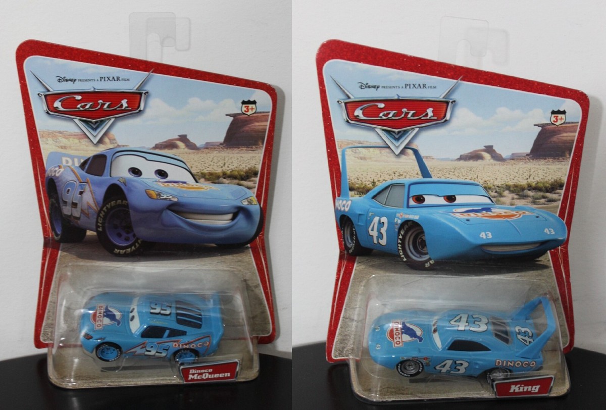 2-SET KING & DINOCO MCQUEEN Pixar Cars Die Cast 2006 1st Ed Desert