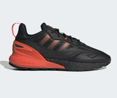 NEW Adidas Originals ZX 2K Boost 2.0 Shoes GZ7735 Black Orange Men