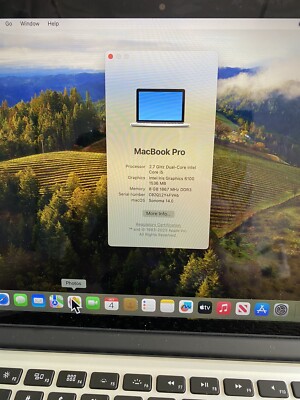 Apple MacBook Pro 13” Intel Core i5 2.7GHz - macOS 15.5 Sequoia | eBay