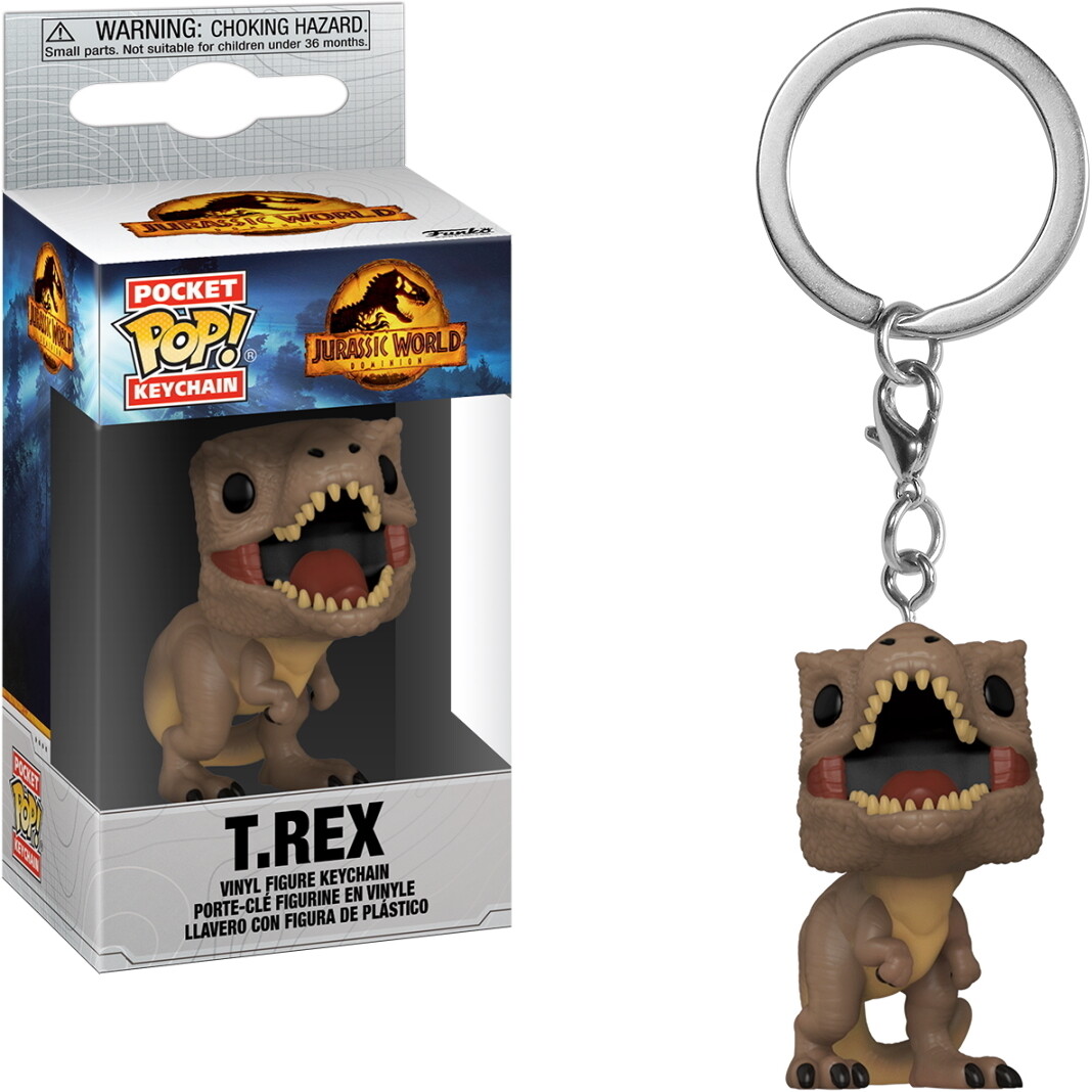 Jurassic World - T.Rex - Schlüsselanhänger Funko Pocket POP