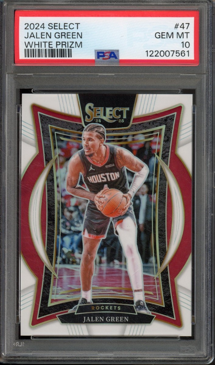 2024-25 Panini Select - Concourse Jalen Green #47 White Prizm /149