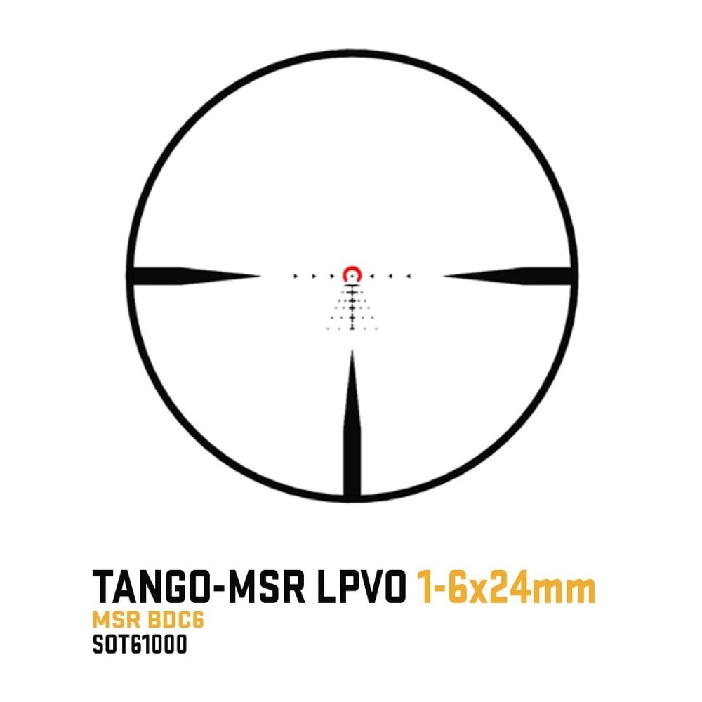 Sig TANGO-MSR 1-6x24mm Scope w/ SFP Illuminated Red MSR BDC6