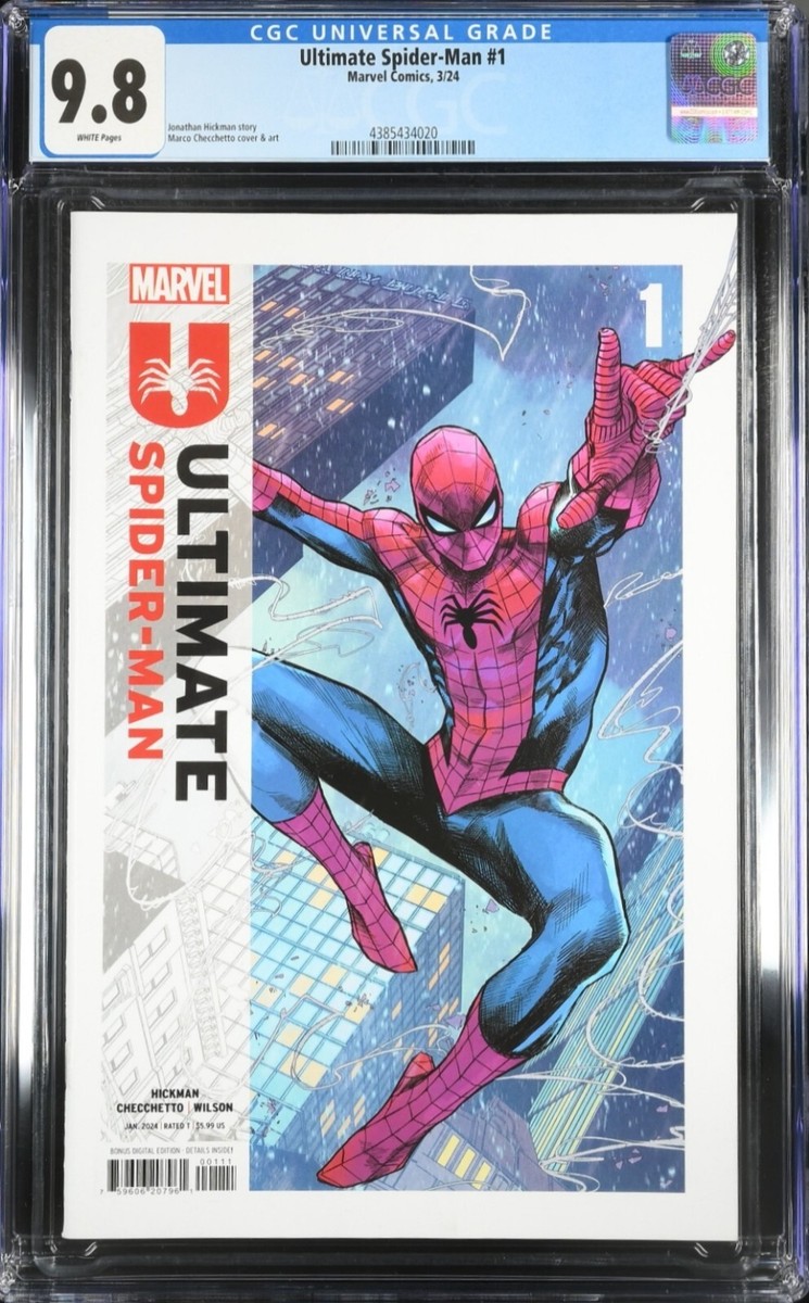 Ultimate Spider-Man 1 CGC 9.8 Marvel Comics, 3/24. Hickman