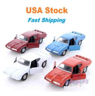 1969 Pontiac GTO Hardtop , Welly, Diecast Toy Car, 4.5