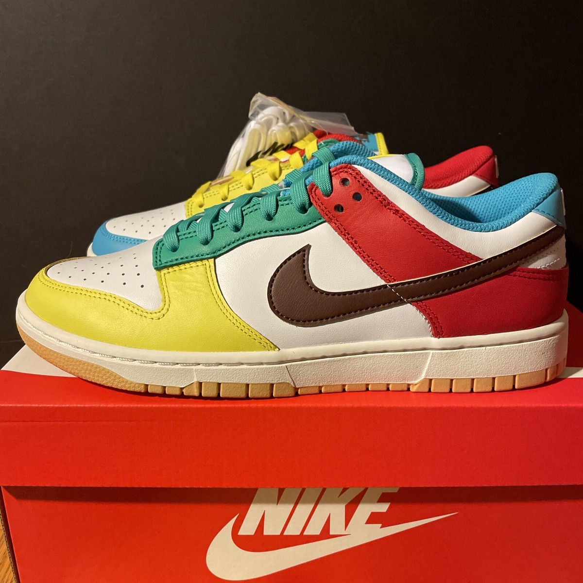 Nike Dunk Low Free 99 White DH0952-100 Size 9.5 Fast Shipping | eBay