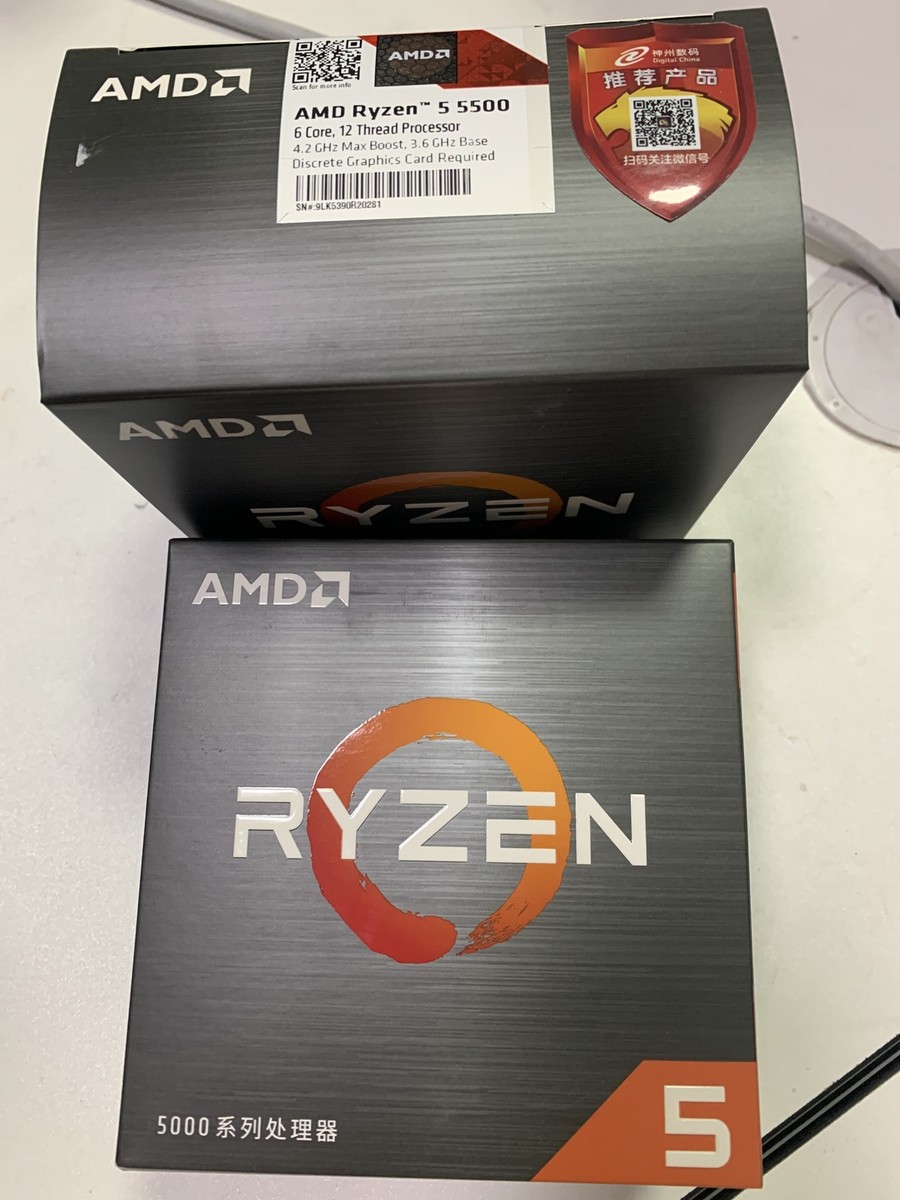 AMD Ryzen 5 5500 Socket AM4 Zen 3 Processor with Wraith Stealth