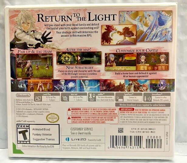 Fire Emblem Fates: Birthright & Conquest 3DS New Game Special