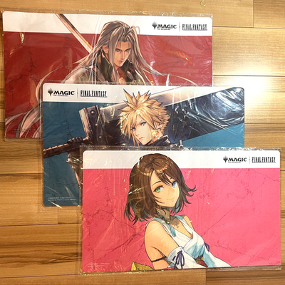 mtg FF ユウナ クラウド セフィロス プレイマット 3枚セット ユウナ