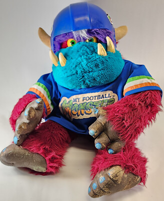 RARE Vintage 1986 My Football Pet Monster Amtoy With Shackles