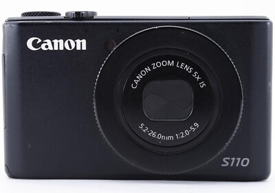 Canon PowerShot S110 12.1MP Digital Camera Black made in Japan | eBay