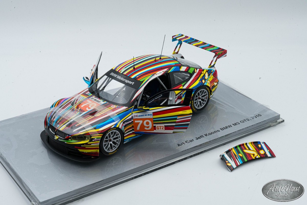 1/18 Minichamps 2010 BMW M3 GT2 JEFF KOONS ART CAR 🤝ALSO OPEN FOR