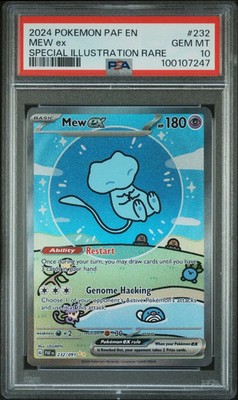 PSA 10 Mew Ex 232 Special Illustration Rare Paldean Fates Pokémon