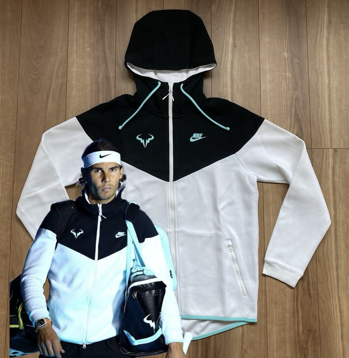 Rafael Nadal Nike 2015 ATP Finals Hoodie Jacket size:M RAFA | eBay