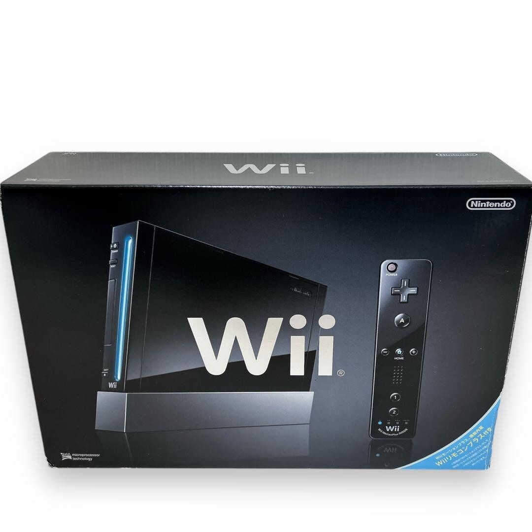 Nintendo Wii BLACK console Game, control set, box used | eBay